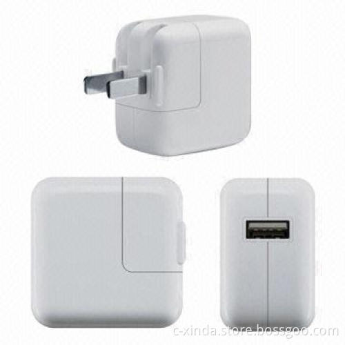 5V/2.1A USB Travel Chargers for iPhone/iPad with 100-240V 0.45A 50-60Hz Input